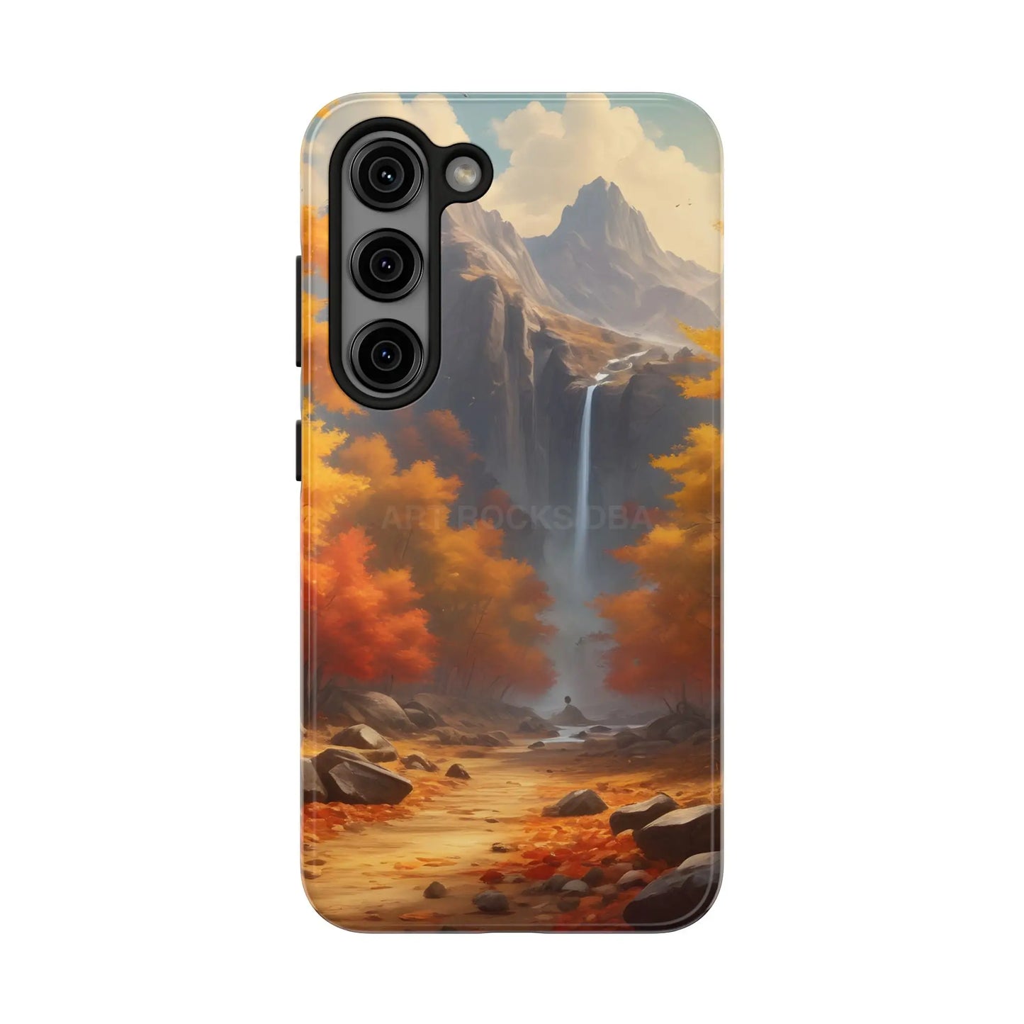 Autumn Waterfall Phone Cases Tough Phone Cover for Nature Lovers Fall Aesthetic Accessories Durable Protection Perfect