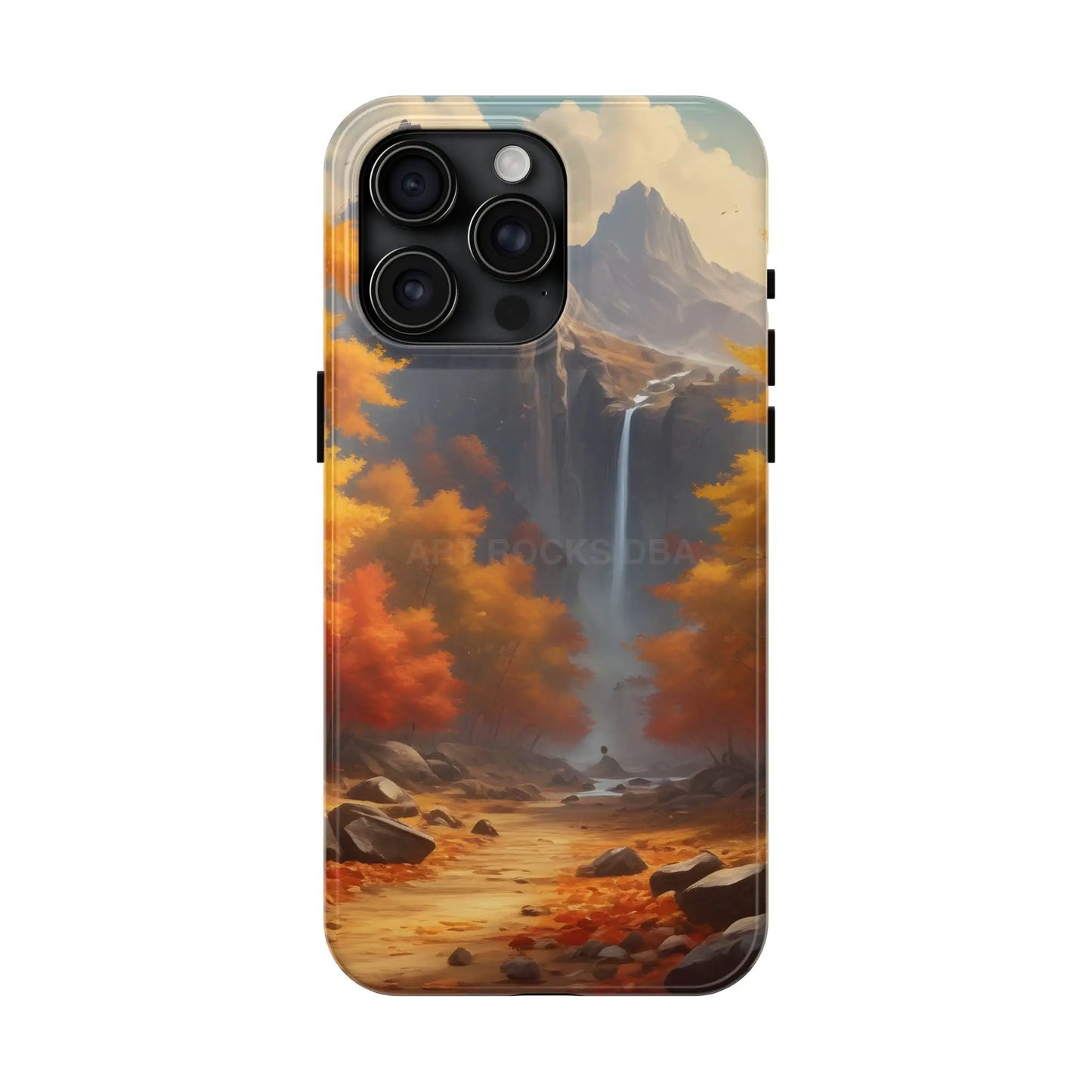 Autumn Waterfall Phone Cases Tough Phone Cover for Nature Lovers Fall Aesthetic Accessories Durable Protection Perfect