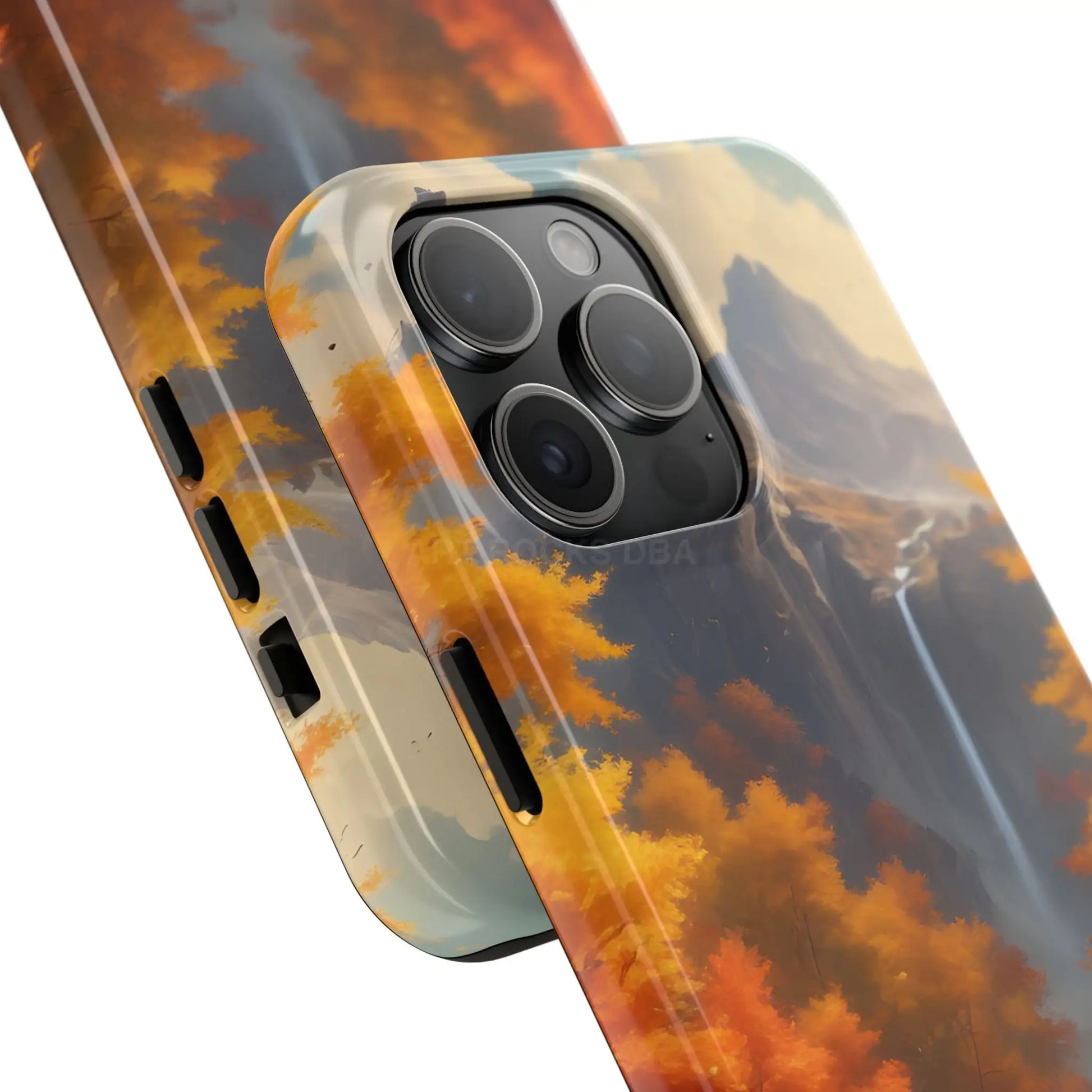 Autumn Waterfall Phone Cases Tough Phone Cover for Nature Lovers Fall Aesthetic Accessories Durable Protection Perfect