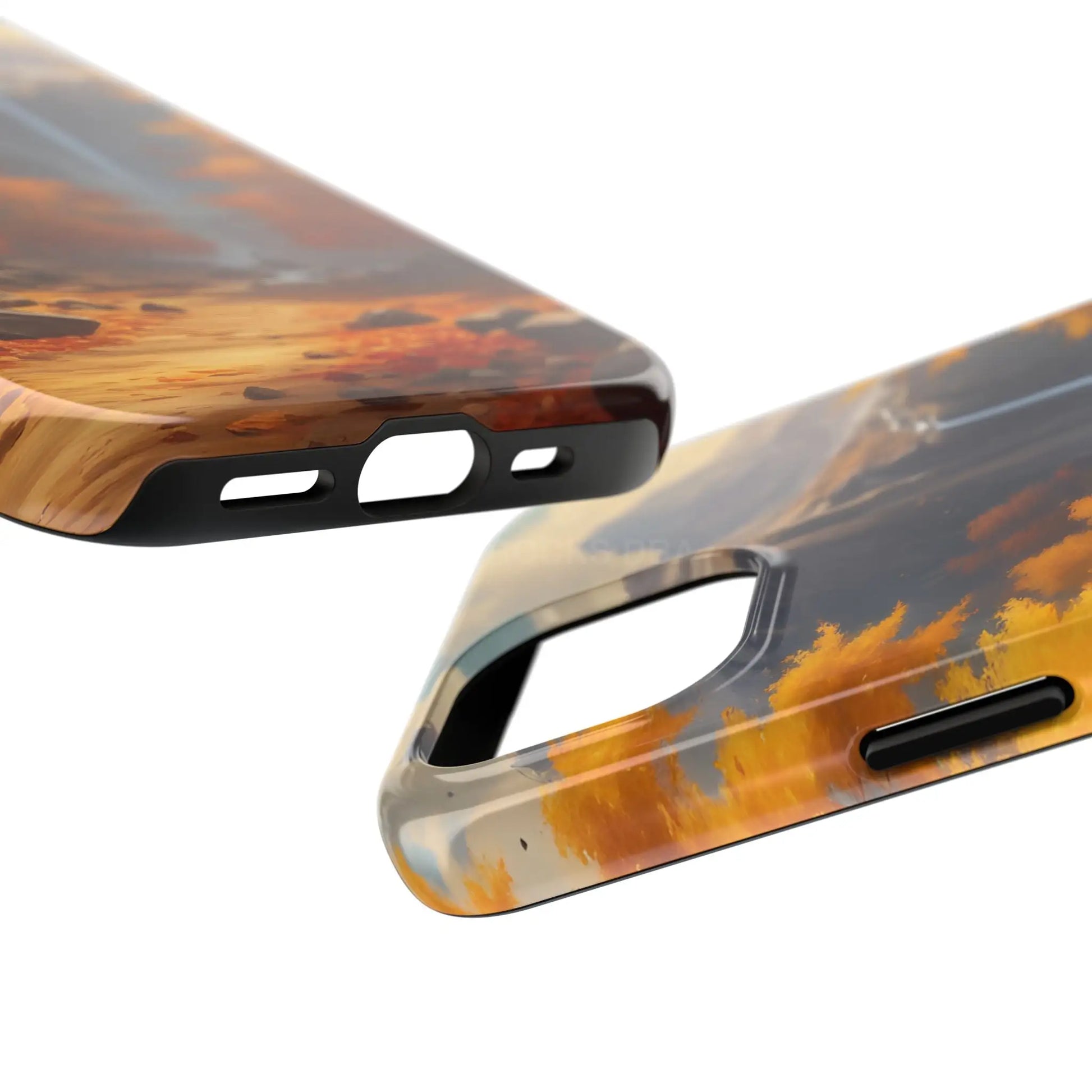 Autumn Waterfall Phone Cases Tough Phone Cover for Nature Lovers Fall Aesthetic Accessories Durable Protection Perfect