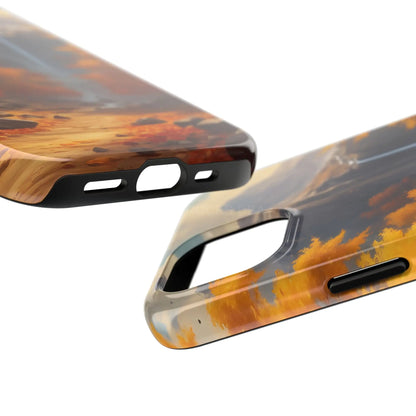 Autumn Waterfall Phone Cases Tough Phone Cover for Nature Lovers Fall Aesthetic Accessories Durable Protection Perfect