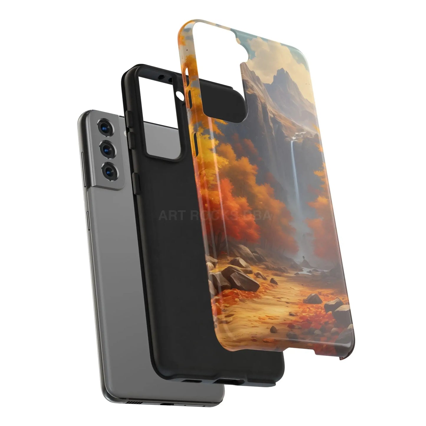 Autumn Waterfall Phone Cases Tough Phone Cover for Nature Lovers Fall Aesthetic Accessories Durable Protection Perfect