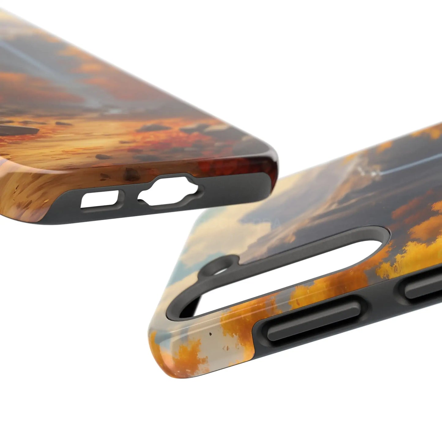 Autumn Waterfall Phone Cases Tough Phone Cover for Nature Lovers Fall Aesthetic Accessories Durable Protection Perfect