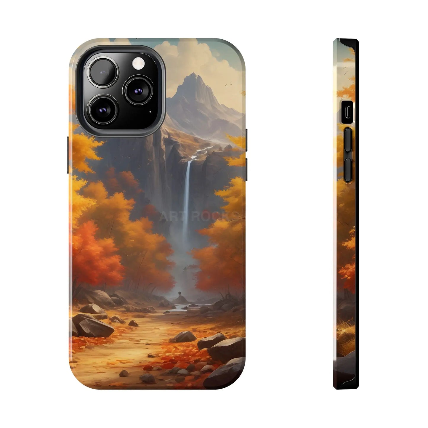 Autumn Waterfall Phone Cases Tough Phone Cover for Nature Lovers Fall Aesthetic Accessories Durable Protection Perfect