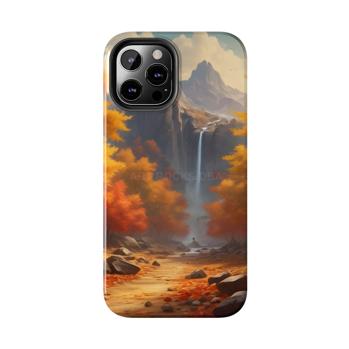Autumn Waterfall Phone Cases Tough Phone Cover for Nature Lovers Fall Aesthetic Accessories Durable Protection Perfect