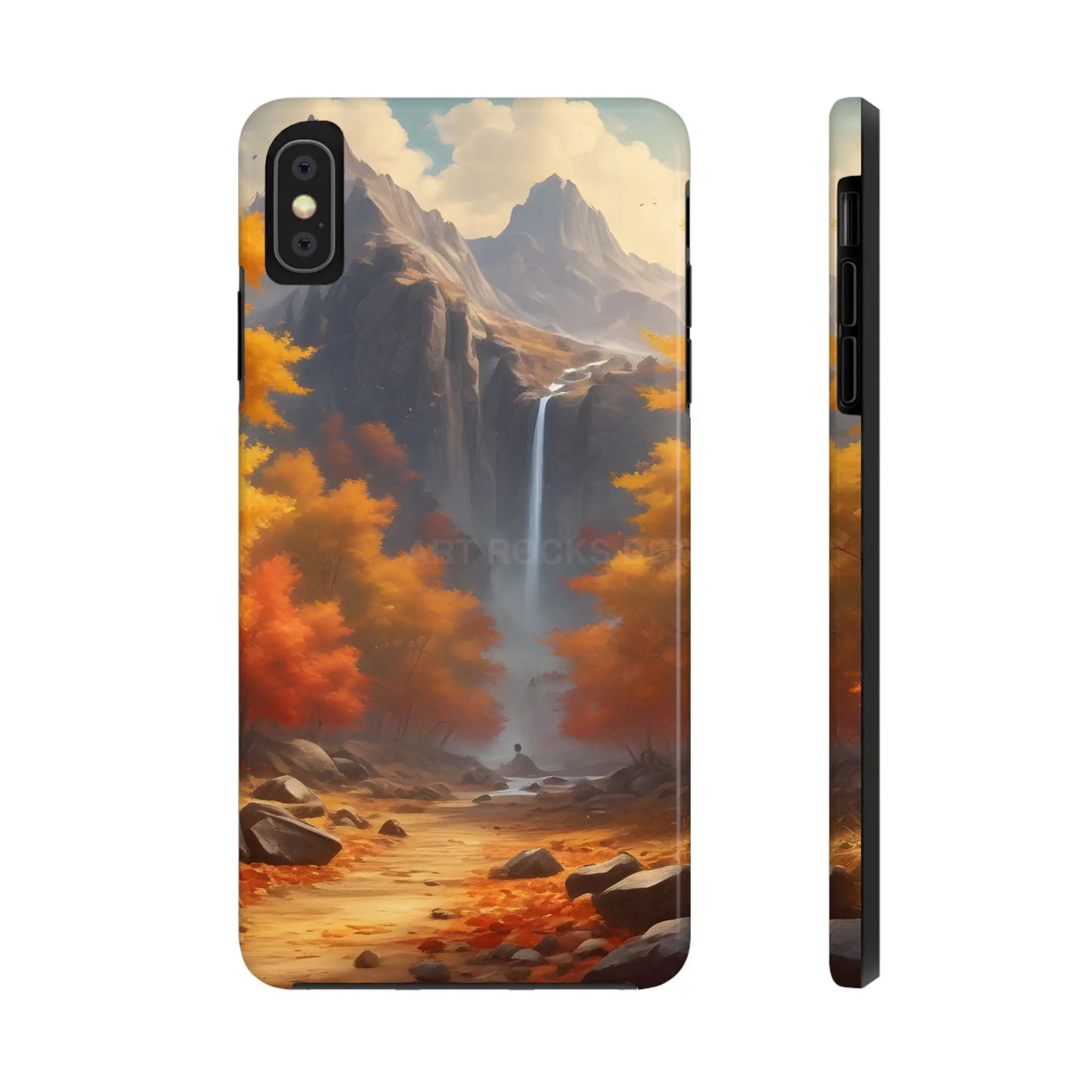 Autumn Waterfall Phone Cases Tough Phone Cover for Nature Lovers Fall Aesthetic Accessories Durable Protection Perfect