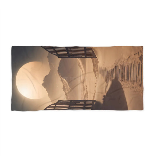 Beach Towel - Serene Sunset Desert Landscape - 36’’ × 72’’ - Home Decor