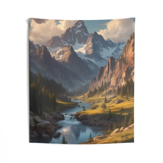 Beautiful Mountain Landscape Indoor Wall Tapestry Bohemian Decor Nature Vibes Living Room Wall Art Home Aesthetic Cozy