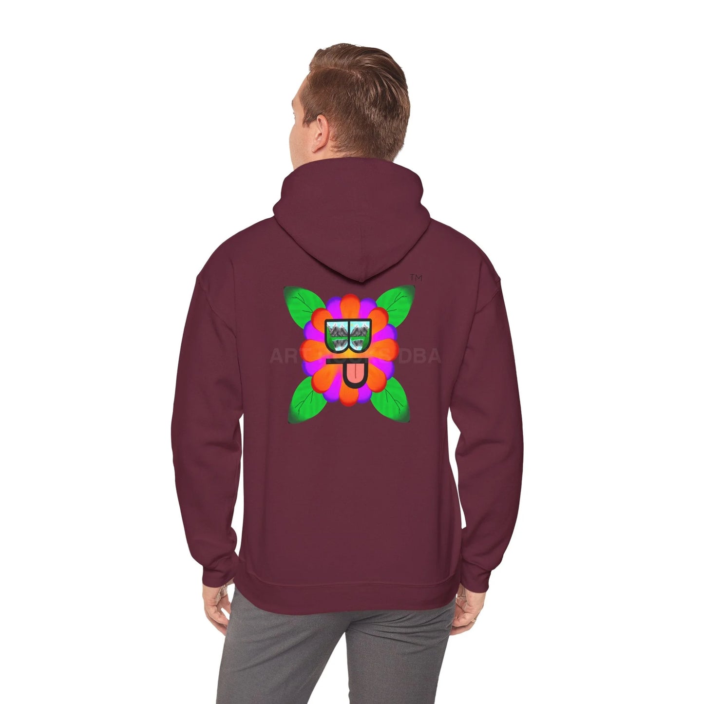 Blooming Paradise Flower Power Unisex Hoodie Creative Gift for Artists Fun Casual Wear Ideal for Art Lovers Unique