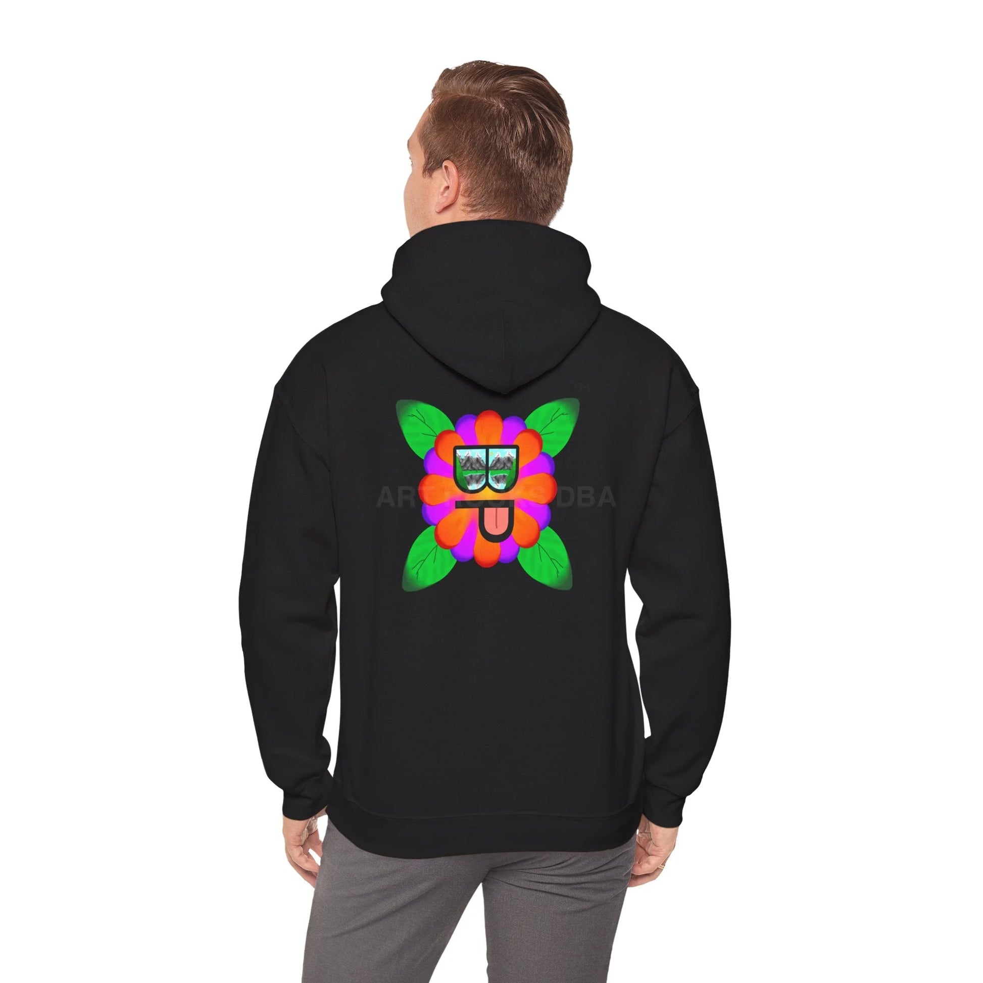 Blooming Paradise Flower Power Unisex Hoodie Creative Gift for Artists Fun Casual Wear Ideal for Art Lovers Unique
