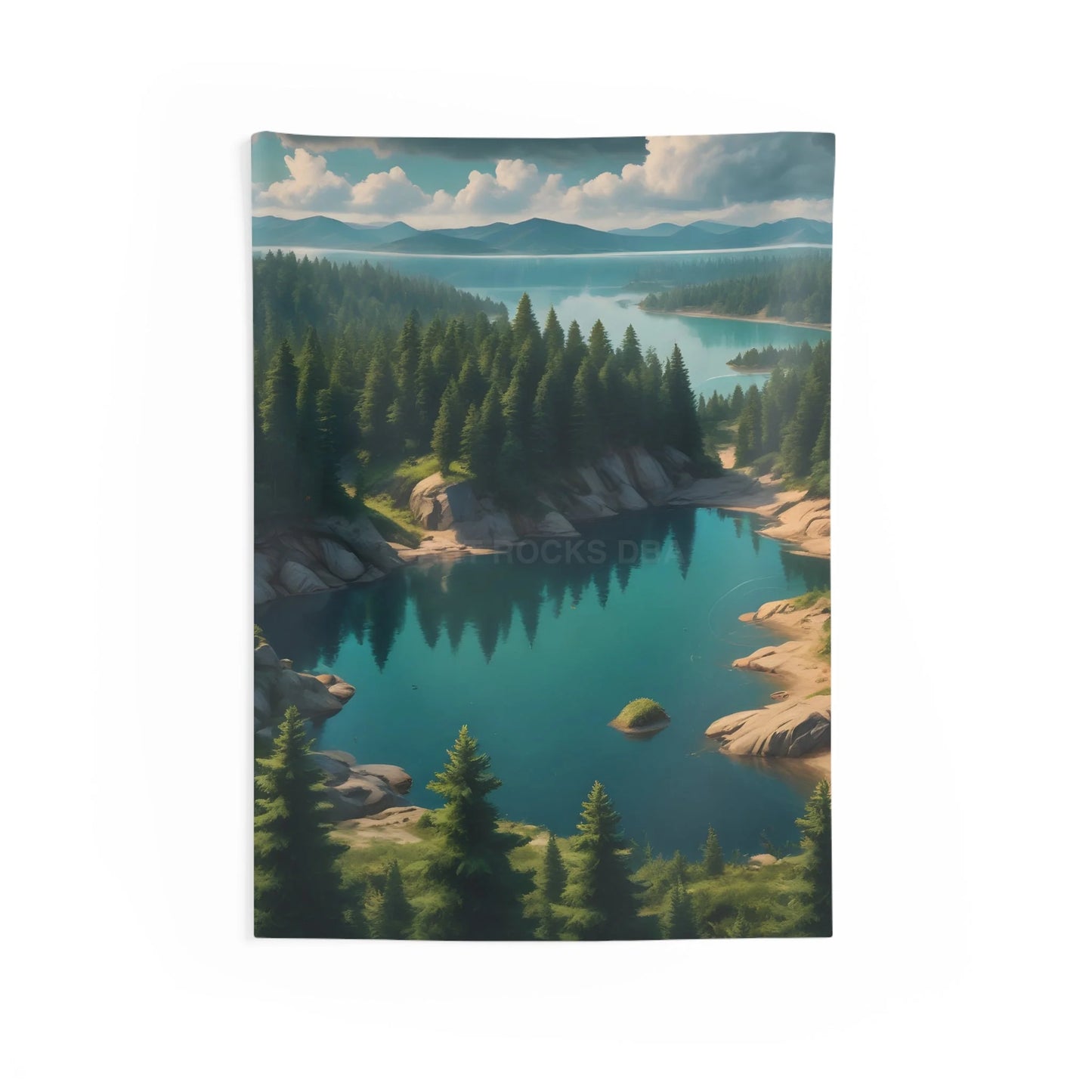 Blue Lake Indoor Wall Tapestries for Cozy Homes Bohemian Decor Scenic Landscape Tapestry Living Room Wall Art Gifts