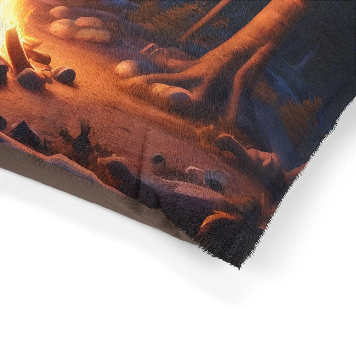 Cabin Campfire Pet Bed — Cozy Outdoor Log Cabin Dog/Cat Bed - Pets