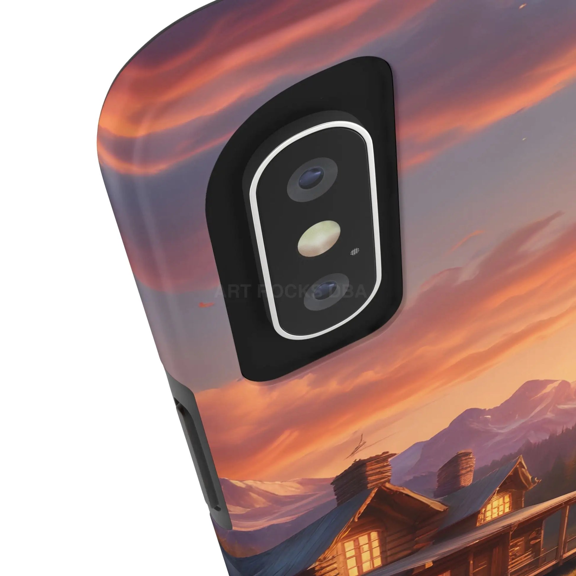 Cabin House in The Mountains Phone Cases - Nature Lover Gift Adventure Style Rustic Aesthetic Summer Vibe Camping