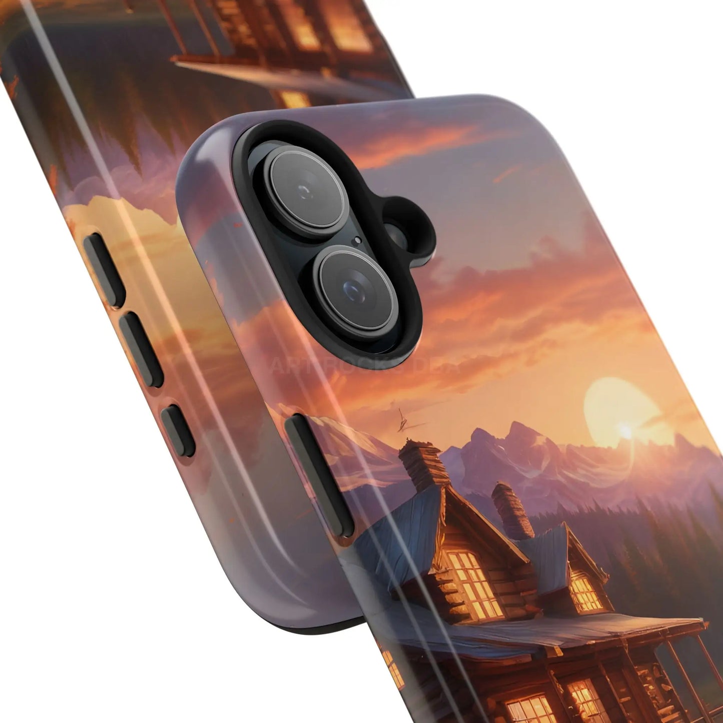 Cabin House in The Mountains Phone Cases - Nature Lover Gift Adventure Style Rustic Aesthetic Summer Vibe Camping