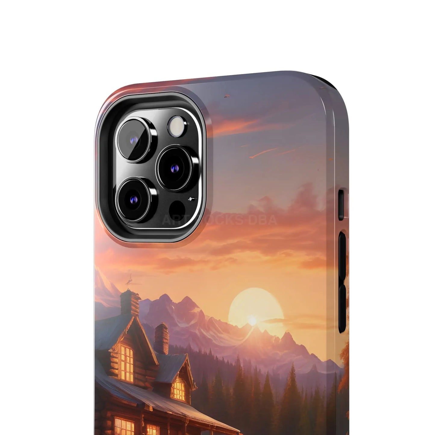 Cabin House in The Mountains Phone Cases - Nature Lover Gift Adventure Style Rustic Aesthetic Summer Vibe Camping