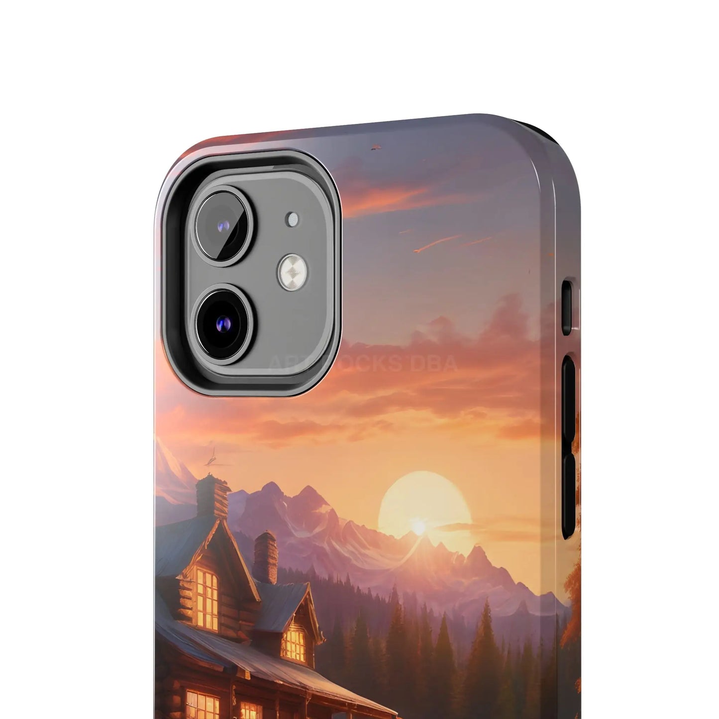 Cabin House in The Mountains Phone Cases - Nature Lover Gift Adventure Style Rustic Aesthetic Summer Vibe Camping