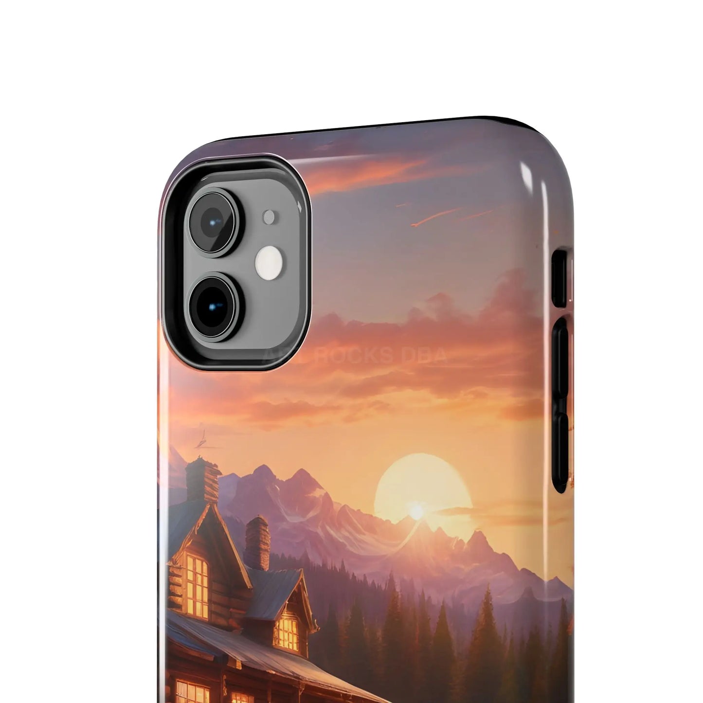 Cabin House in The Mountains Phone Cases - Nature Lover Gift Adventure Style Rustic Aesthetic Summer Vibe Camping