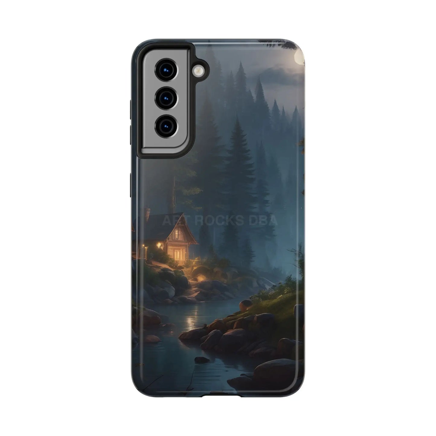 Cabin In The Woods Tough Phone Cases - Adventure Ready Gift for Hikers Forest Lovers Cozy Vibe - Samsung Galaxy S21