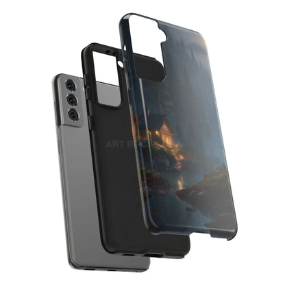 Cabin In The Woods Tough Phone Cases - Adventure Ready Gift for Hikers Forest Lovers Cozy Vibe - Phone Case