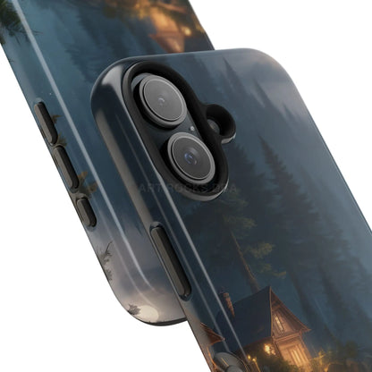 Cabin In The Woods Tough Phone Cases - Adventure Ready Gift for Hikers Forest Lovers Cozy Vibe - Phone Case