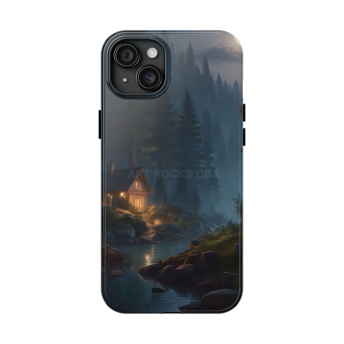 Cabin In The Woods Tough Phone Cases - Adventure Ready Gift for Hikers Forest Lovers Cozy Vibe - iPhone 15 Plus - Phone