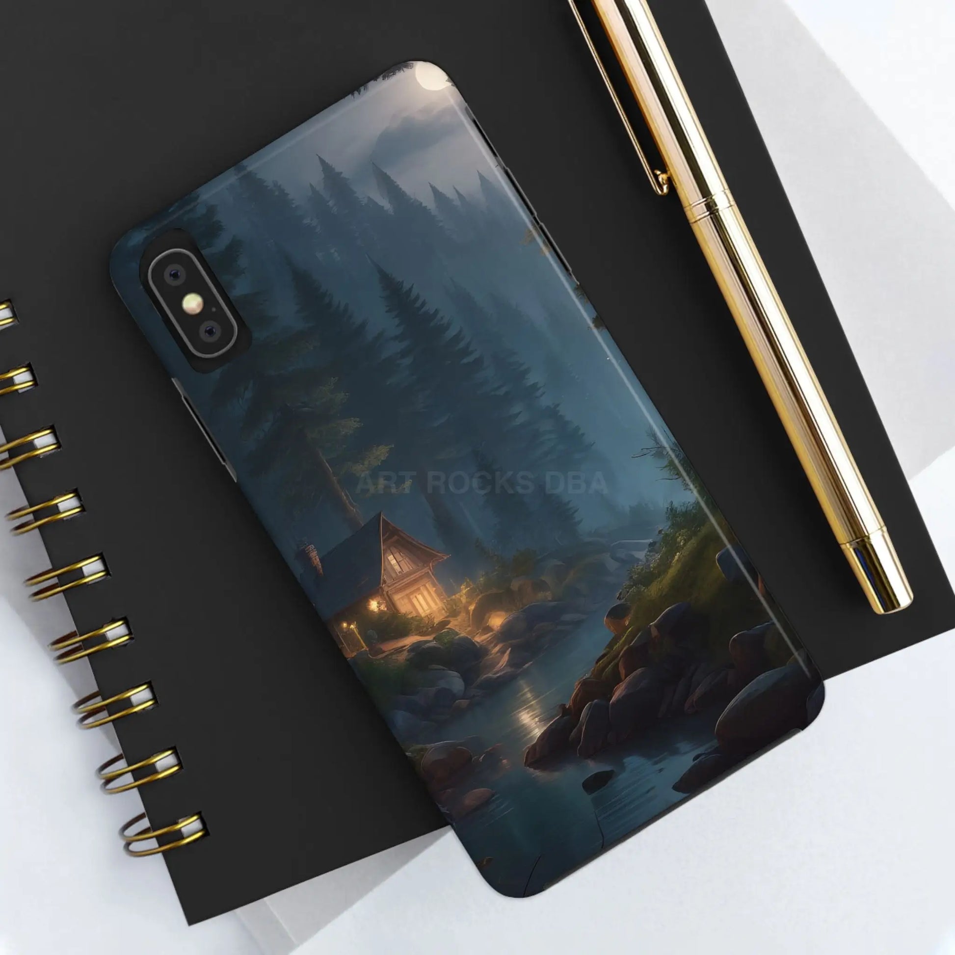 Cabin In The Woods Tough Phone Cases - Adventure Ready Gift for Hikers Forest Lovers Cozy Vibe - Phone Case