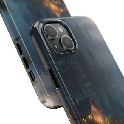 Cabin In The Woods Tough Phone Cases - Adventure Ready Gift for Hikers Forest Lovers Cozy Vibe - Phone Case