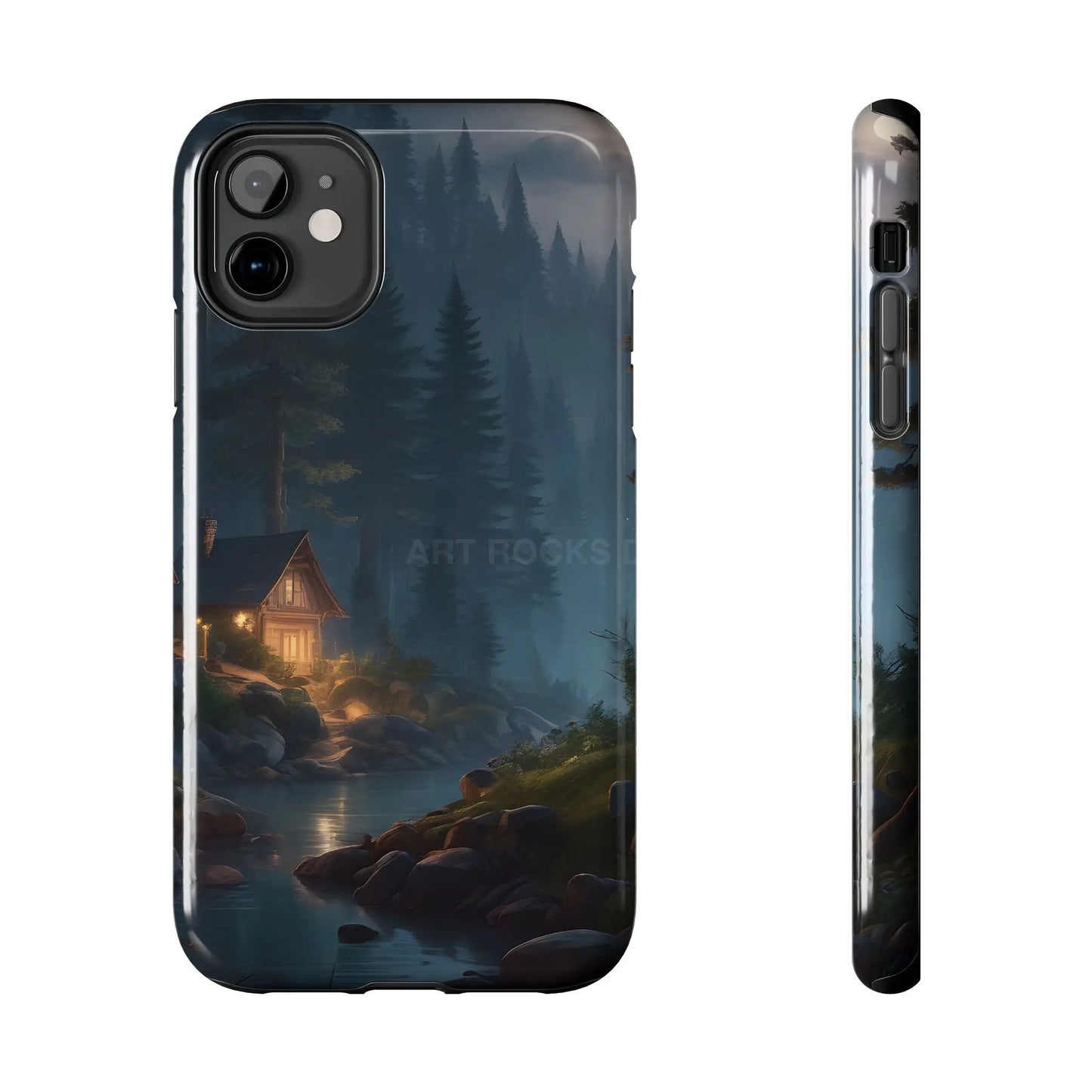 Cabin In The Woods Tough Phone Cases - Adventure Ready Gift for Hikers Forest Lovers Cozy Vibe - iPhone 11 - Phone Case