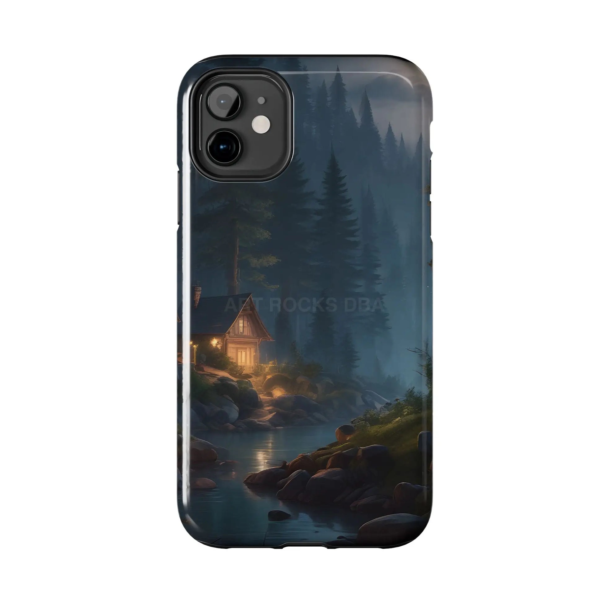 Cabin In The Woods Tough Phone Cases - Adventure Ready Gift for Hikers Forest Lovers Cozy Vibe - Phone Case