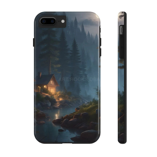 Cabin In The Woods Tough Phone Cases - Adventure Ready Gift for Hikers Forest Lovers Cozy Vibe - iPhone 7 Plus, iPhone