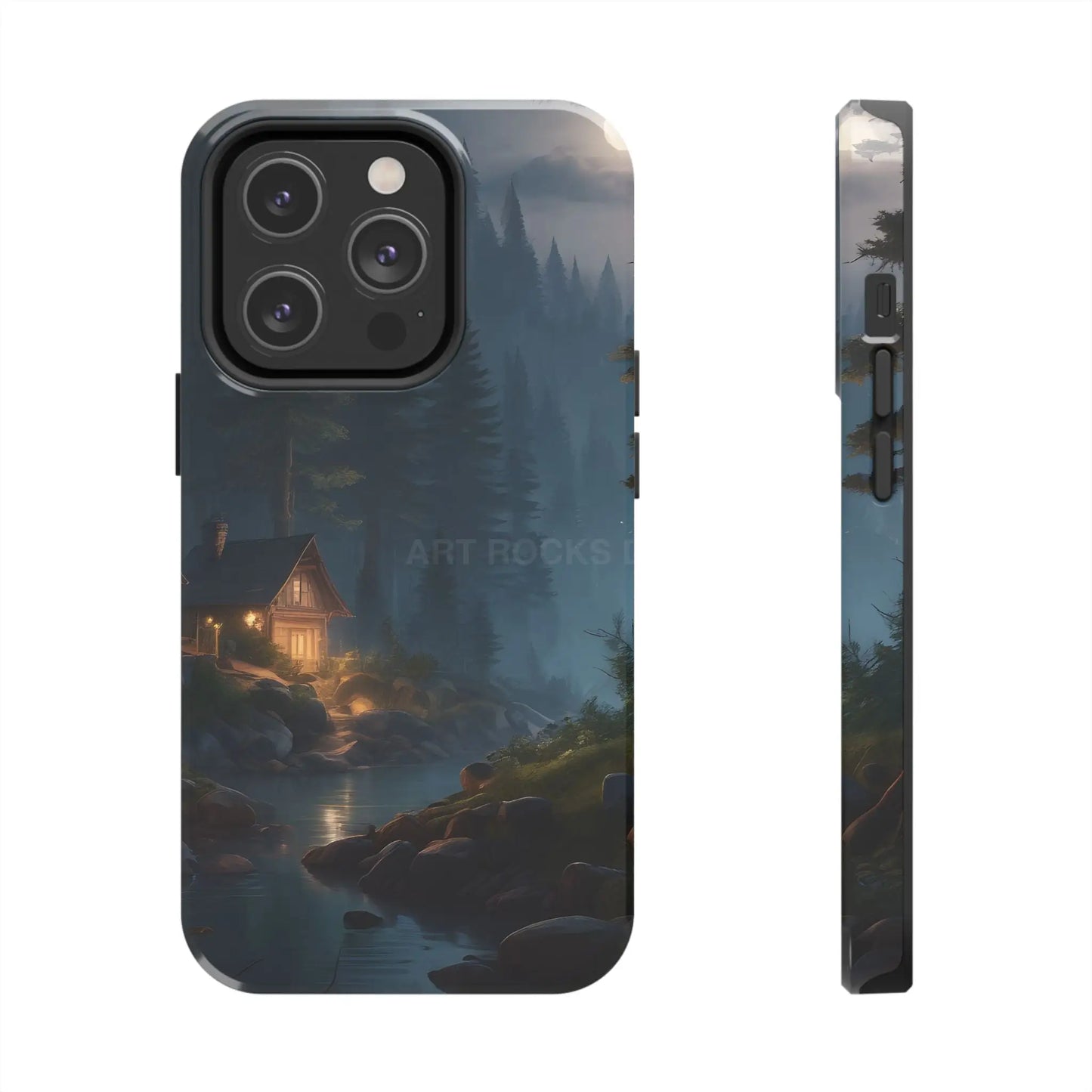 Cabin In The Woods Tough Phone Cases - Adventure Ready Gift for Hikers Forest Lovers Cozy Vibe - iPhone 14 Pro - Phone