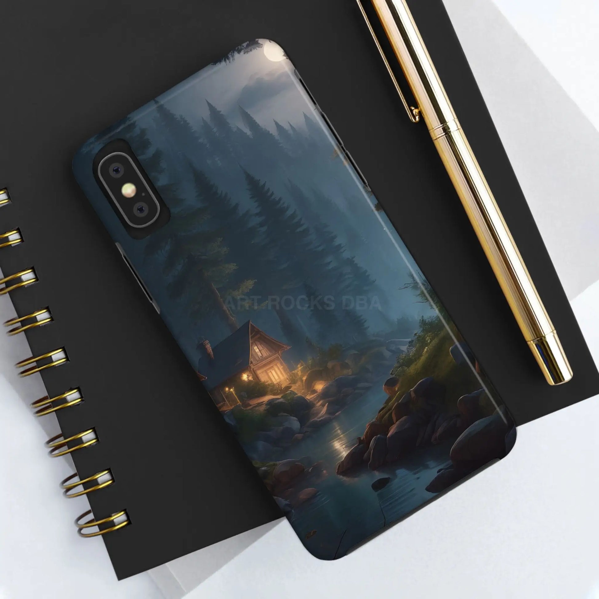 Cabin In The Woods Tough Phone Cases - Adventure Ready Gift for Hikers Forest Lovers Cozy Vibe - Phone Case