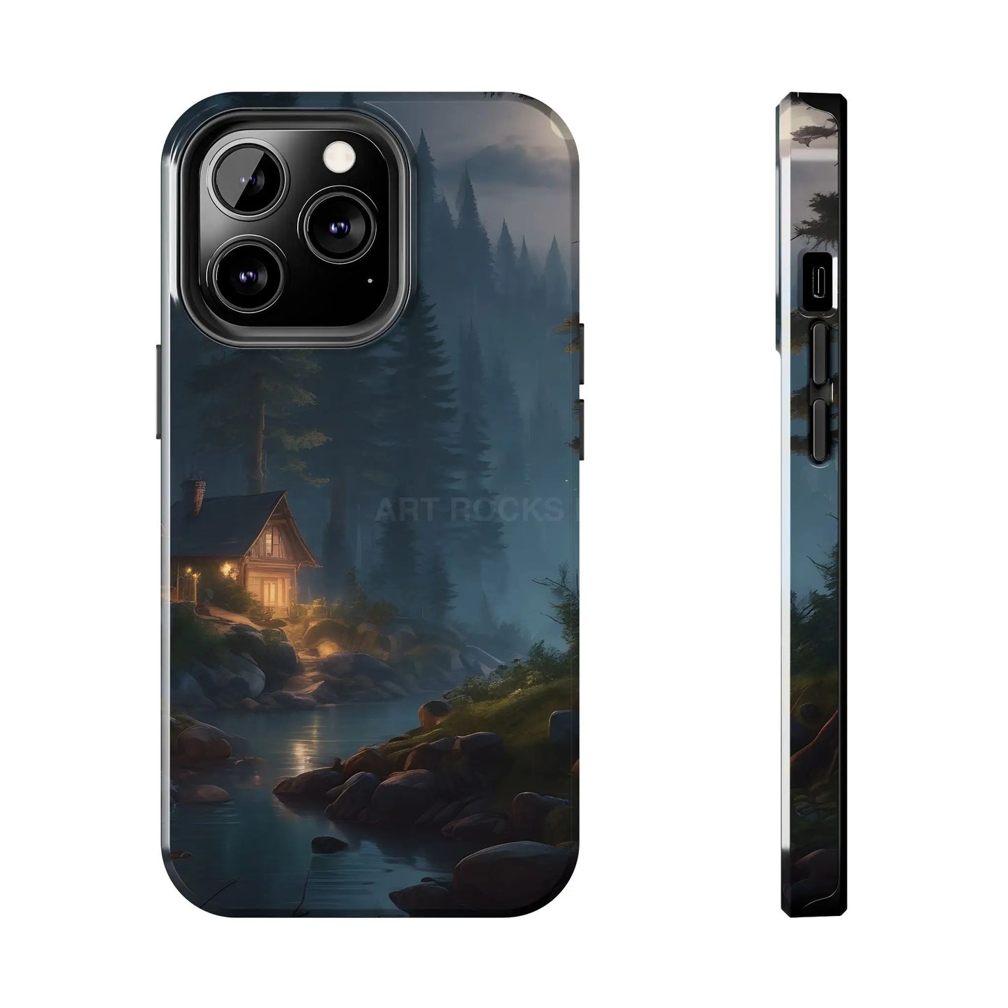 Cabin In The Woods Tough Phone Cases - Adventure Ready Gift for Hikers Forest Lovers Cozy Vibe - iPhone 13 Pro - Phone