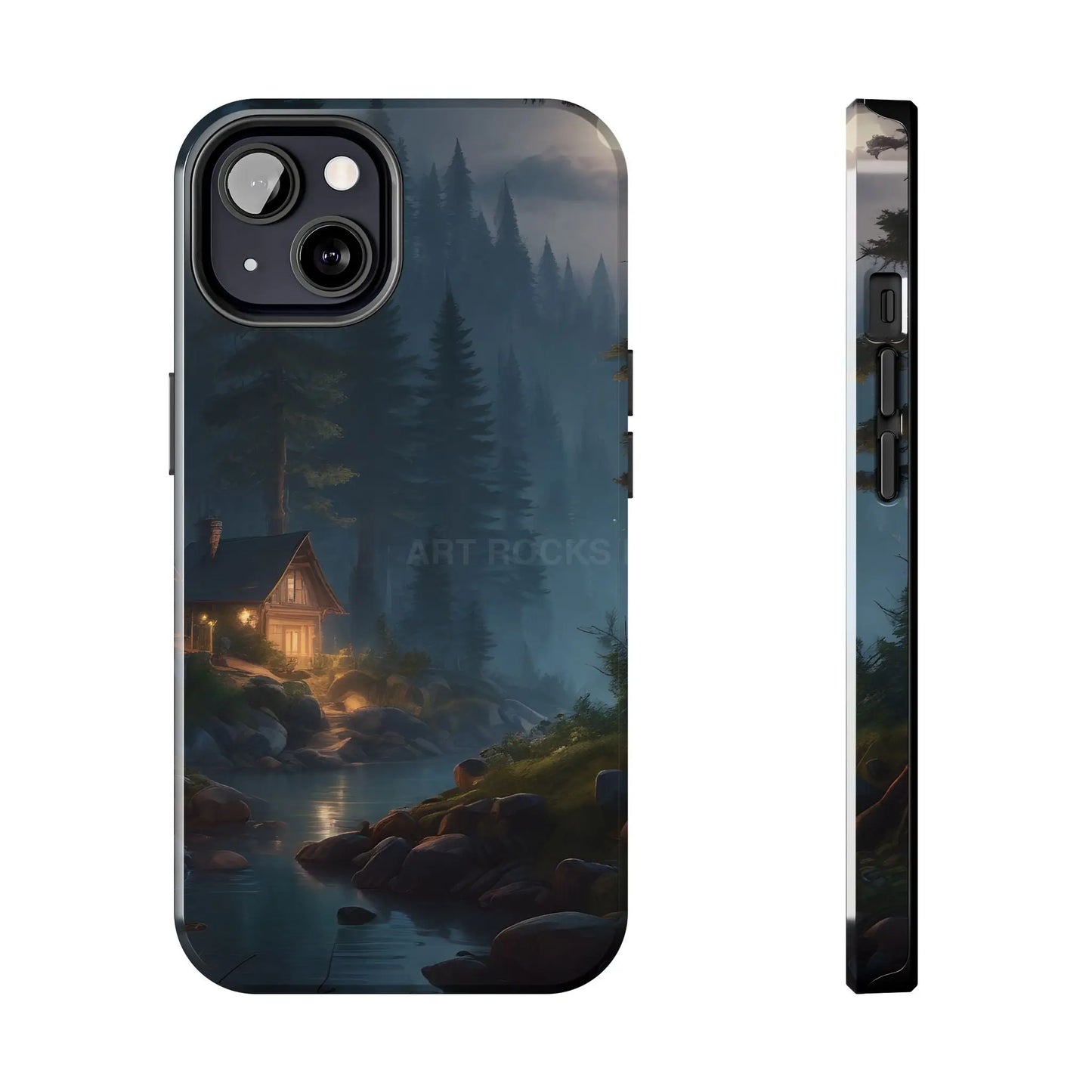 Cabin In The Woods Tough Phone Cases - Adventure Ready Gift for Hikers Forest Lovers Cozy Vibe - iPhone 13 - Phone Case