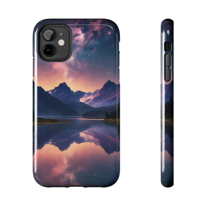Calm Lake Reflecting the Stars Tough Phone Case - iPhone 11 - Phone Case