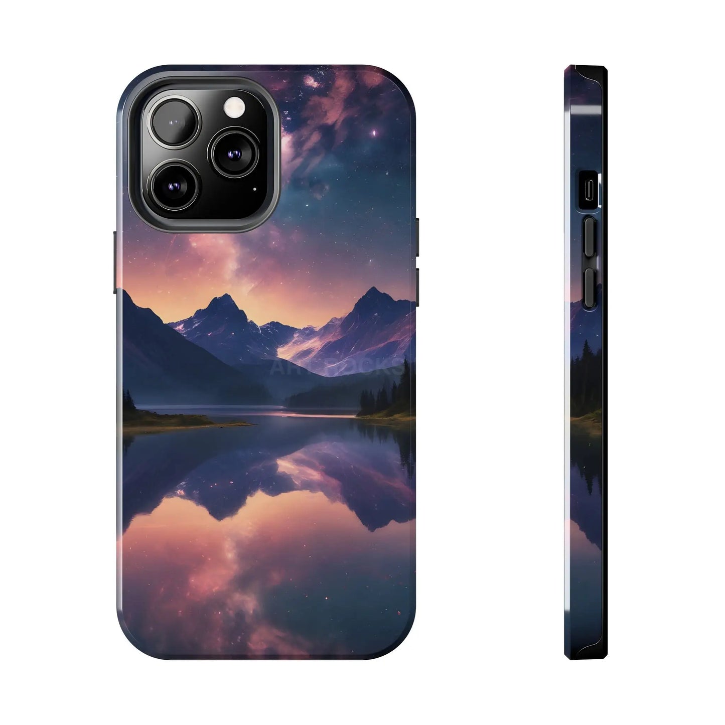 Calm Lake Reflecting the Stars Tough Phone Case - iPhone 13 Pro Max - Phone Case