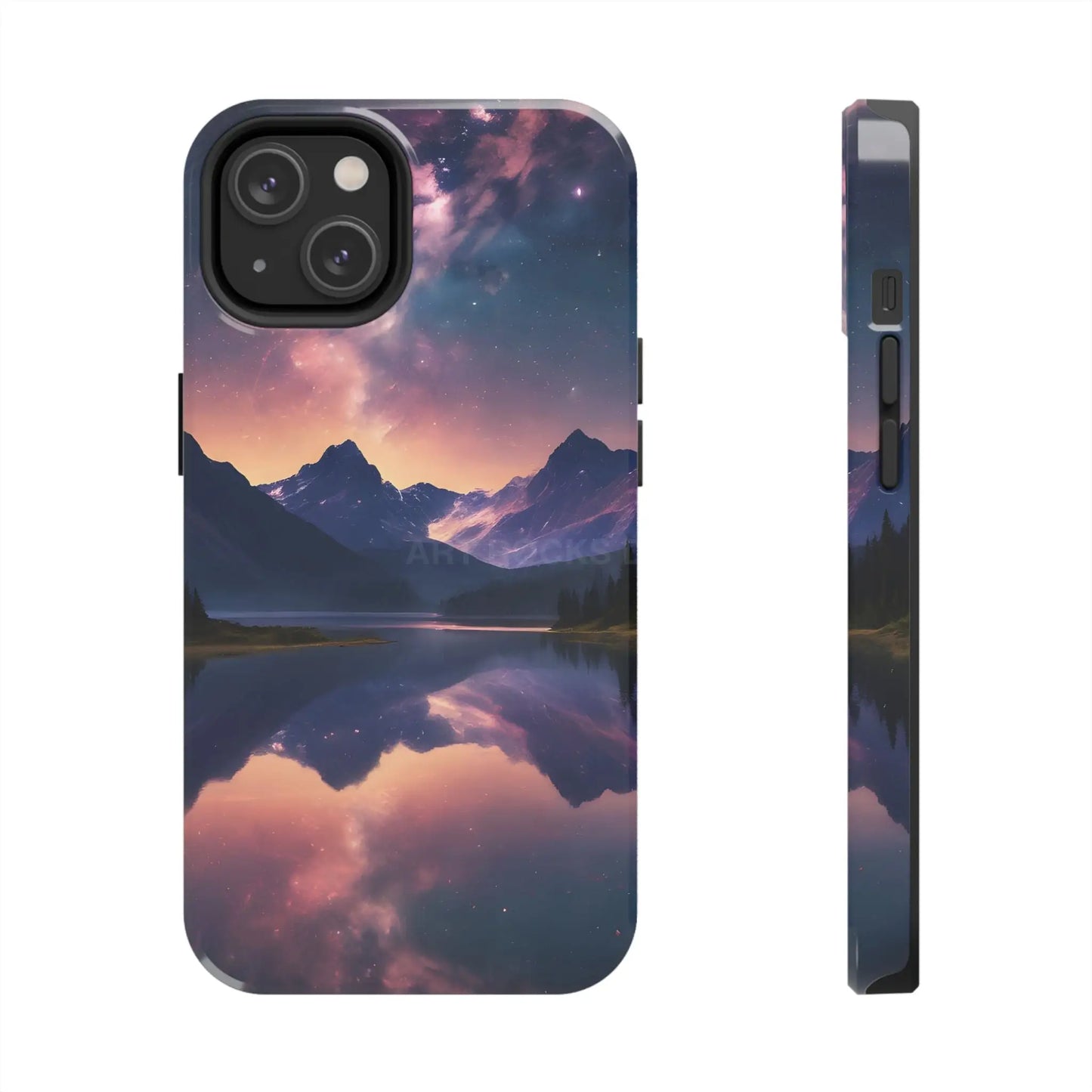 Calm Lake Reflecting the Stars Tough Phone Case - iPhone 14 - Phone Case