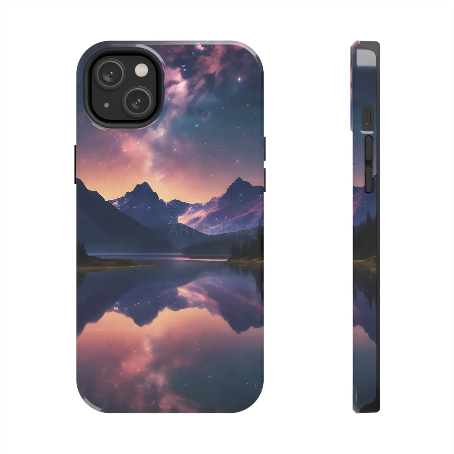 Calm Lake Reflecting the Stars Tough Phone Case - iPhone 14 Plus - Phone Case