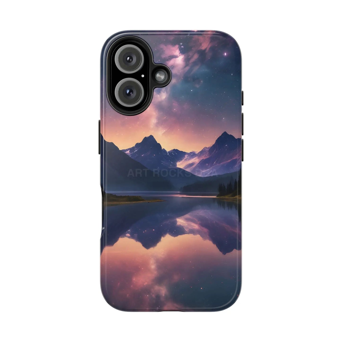 Calm Lake Reflecting the Stars Tough Phone Case - iPhone 16 - Phone Case