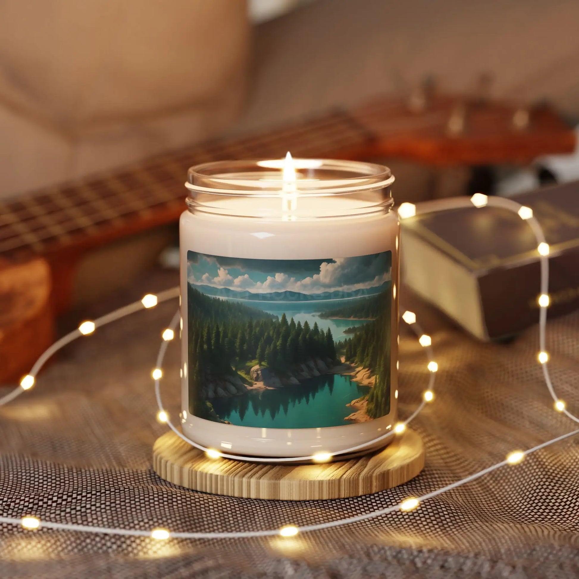 Calm Lake Scented Soy Candle | Eco-Friendly Aromatherapy Gift | Natural Fragrance for Relaxation Home Decor Spa