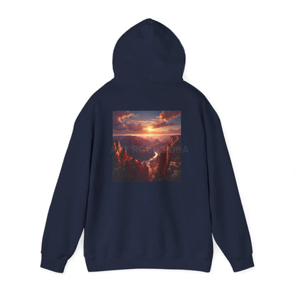 Canyon Hooded Sweatshirt - Cozy Unisex Sweatshirt for Artists Gift for Art Lovers Casual Wear Unique Graphic Hoodie