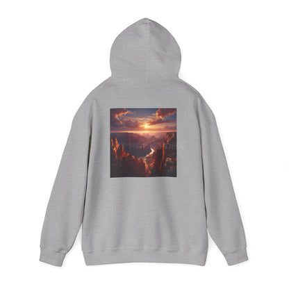 Canyon Hooded Sweatshirt - Cozy Unisex Sweatshirt for Artists Gift for Art Lovers Casual Wear Unique Graphic Hoodie