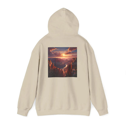 Canyon Hooded Sweatshirt - Cozy Unisex Sweatshirt for Artists Gift for Art Lovers Casual Wear Unique Graphic Hoodie