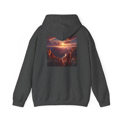Canyon Hooded Sweatshirt - Cozy Unisex Sweatshirt for Artists Gift for Art Lovers Casual Wear Unique Graphic Hoodie