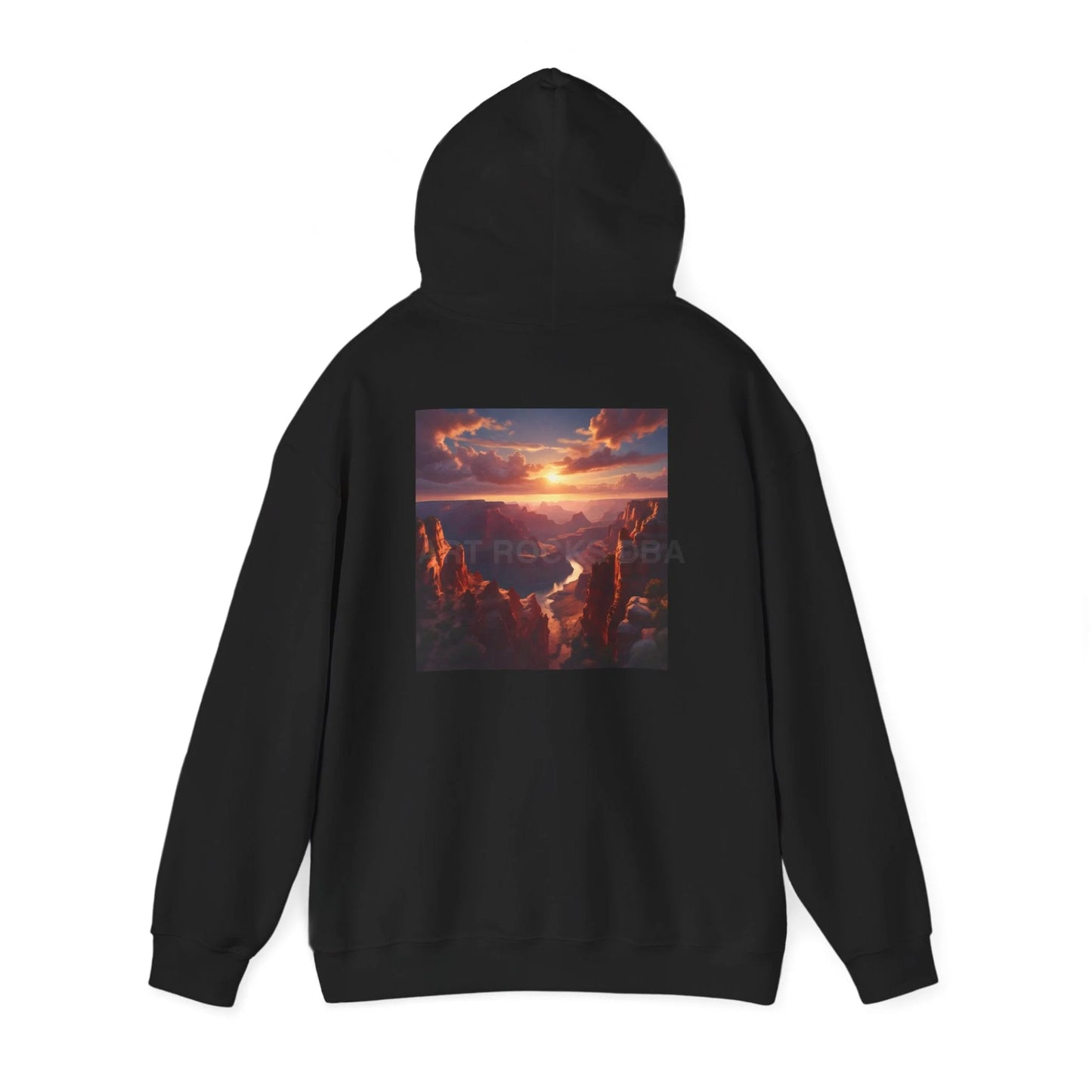 Canyon Hooded Sweatshirt - Cozy Unisex Sweatshirt for Artists Gift for Art Lovers Casual Wear Unique Graphic Hoodie