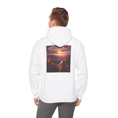 Canyon Hooded Sweatshirt - Cozy Unisex Sweatshirt for Artists Gift for Art Lovers Casual Wear Unique Graphic Hoodie