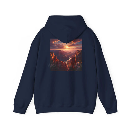 Canyon Hooded Sweatshirt - Cozy Unisex Sweatshirt for Artists Gift for Art Lovers Casual Wear Unique Graphic Hoodie
