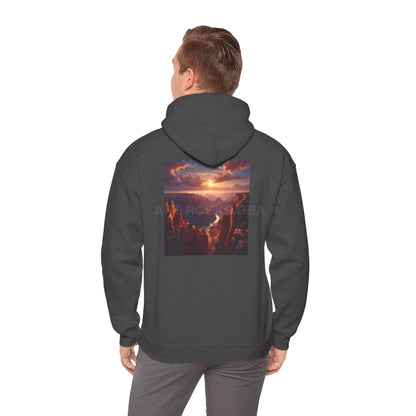 Canyon Hooded Sweatshirt - Cozy Unisex Sweatshirt for Artists Gift for Art Lovers Casual Wear Unique Graphic Hoodie