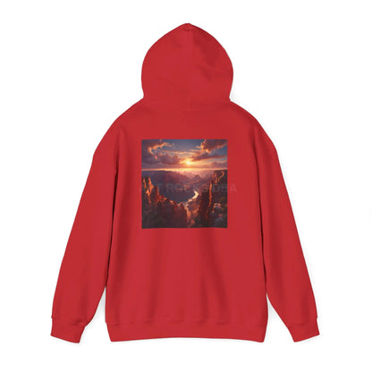 Canyon Hooded Sweatshirt - Cozy Unisex Sweatshirt for Artists Gift for Art Lovers Casual Wear Unique Graphic Hoodie