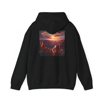 Canyon Hooded Sweatshirt - Cozy Unisex Sweatshirt for Artists Gift for Art Lovers Casual Wear Unique Graphic Hoodie
